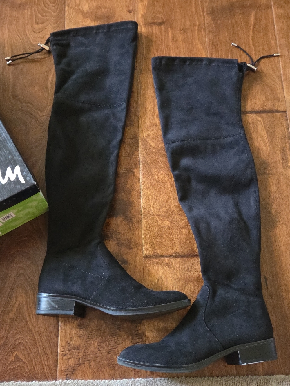 Sam Edelman Black Over-the-Knee Suede Women's Boots